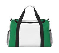Borsa da viaggio da donna, con stampa bandiera della Nigeria, borsa da viaggio, borsa da viaggio, borsa da viaggio, accessori da viaggio, Nero , Taglia unica