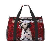 Borsa da viaggio da donna, con stampa di cucciolo dalmata, borsa da viaggio, borsa da viaggio, accessori da viaggio, Nero , Taglia unica