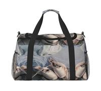 Borsa da viaggio da donna, con stampa di scarpe da ballo, borsa da viaggio, borsa da viaggio, borsa da viaggio, accessori da viaggio, Nero , Taglia unica