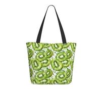 Borsa da viaggio da donna, da lavoro, leggera, con stampa kiwi verde, borsa da infermiera, borsa da spiaggia da donna, grande borsa tote con cerniera