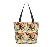 Borsa da viaggio da donna, da lavoro, leggera e alla moda, con stampa di paesaggi hawaiani, borsa da infermiera, borsa da spiaggia, borsa grande con cerniera