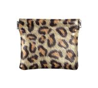 Borsa da viaggio da donna in pelle con stampa leopardata piccola borsa per il trucco unica per uomo donna, Motivo leopardato, 1 size, Casual