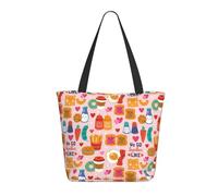 Borsa da viaggio da donna leggera e carina borsa a tracolla per cibo, uova, pane, patatine fritte, borsa da infermiera, borsa da spiaggia da donna, borsa grande e moderna