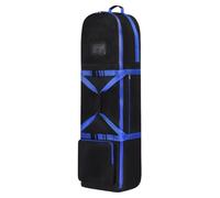 Borsa da viaggio da golf, organizer pieghevole con ruote, 130 x 37 x 25 cm, protezione imbottita e maniglia facile da trasportare, ideale per viaggi in aereo, attività all'aperto, pratica in spiaggia