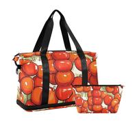 Borsa da viaggio da palestra con tracolla regolabile per viaggi in aereo multifunzionale, Cibo di zucca di zucchero di cultura tradizionale cinese, 1 size