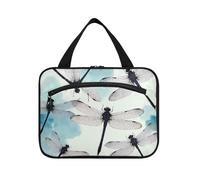 Borsa da viaggio da uomo con gancio per pittura a inchiostro cinese con libellula, borsa cosmetica impermeabile pieghevole di design per gli elementi essenziali per le donne crociere bolso de Mano