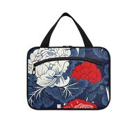 Borsa da viaggio da uomo in stile giapponese cavolo blu rosso da appendere con gancio, borsa da trucco trapuntata alla moda per le donne must zaino in spalla estuche para brochas maquillaje L