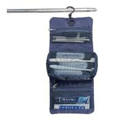 Borsa da viaggio da uomo | Shaving Travel Bag | Water Resistant Toiletries Bag, Foldable Travel Shaving Bags, Waterproof Toiletry Organizer, Travels Toiletry Bags for Men and Women, blu navy, Se