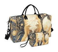 Borsa da viaggio da viaggio con articoli da toeletta per viaggio impermeabile stile Boho Volpe dorata