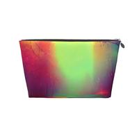 Borsa da viaggio da viaggio in pelle con stampa colorata da sogno, borsa da viaggio per articoli da toeletta borsa per cosmetici borsa per trucco, Argento, Taglia unica, Beauty case