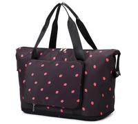 Borsa da viaggio da viaggio pieghevole for la stampe di fragole for il fitness (nero)