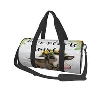 Borsa da viaggio di grande capacità, con manici a forma di anello, per il fine settimana, può essere utilizzata sia da uomini che da donne, Nero , Taglia unica, Borsone da viaggio