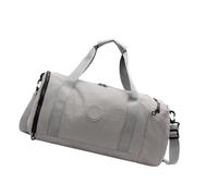 Borsa da viaggio di grande capacità con scomparto separato per scarpe e tasche asciutte per sport all'aria aperta, fitness, viaggi, palestra all'aperto con scomparto per scarpe, grigio, Bellezza di