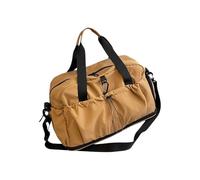 Borsa da viaggio di grande capacità con separazione per asciutto e bagnato, design espandibile e portaoggetti regolabile per attrezzi da allenamento espandibili da palestra, cachi, Bellezza di massa