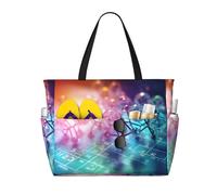 Borsa da viaggio di grande capacità con stampa chimica della tavola periodica per le donne borsa di totalizzatore della spiaggia delle borse del borsone, per il viaggio, la palestra, le vacanze
