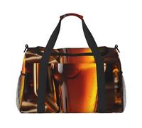 Borsa da viaggio di viaggio spaziale della stampa della birra alla moda con la chiusura lampo impermeabile per la palestra dell'aereo
