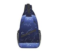 Borsa da viaggio diagonale con farfalla con fiore colorato borsa da viaggio leggera borsa a tracolla singola, Ammasso stellare del cielo notturno, Rozmiar uniwersalny