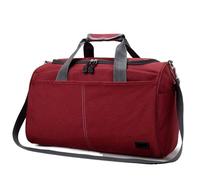 Borsa da viaggio donna in tessuto Oxford impermeabile for uomo Borsone per Weekend, Notte e Outdoor(Red Big size)