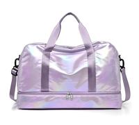 Borsa Da Viaggio Dry Wet Gym Bag Fitness Travel For Women Men Training Sports Outdoor Glitter Swim Bag Shoulder Weekend Bags Borsa Sportiva (Color : Purple)