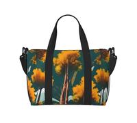 Borsa da viaggio Duffle Bag Weekender Carry On Tote Bag Sport Palestra Borsa per Donne Uomini Parchi Nazionali Sunshine Alberi Stampa