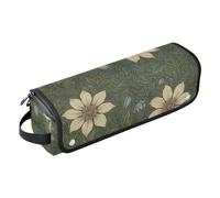 Borsa da viaggio e tappetino resistente al calore, con cerniera, antipolvere, per piastre da stiro, piastre e arricciacapelli, motivo William Morris Clematis