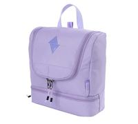 Borsa da viaggio elegante da viaggio con scomparto extra inferiore per la toilette da appendere, con molti scomparti per viaggi e campeggio, 25 x 24 x 11 cm, lavanda, Kit da viaggio
