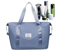 Borsa da viaggio espandibile per viaggiare | Borsa da viaggio espandibile multiuso espandibile | Borsa da viaggio pieghevole | Borsa da allenamento portatile per oggetti personali e S, Azzurro 1,