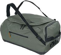 Borsa da viaggio EVOC DUFFLE BAG 60, verde oliva scuro - nero | Borsa sportiva, tarpaulin impermeabile e al 100% privo di PVC, spallacci imbottiti, volume: 60 l, peso: 965 g