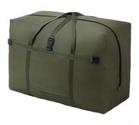 Borsa da viaggio extra large in tessuto Oxford con manici resistenti per spostare vestiti, trapunte e scarpe, organizer pieghevole compatibile con carrello bagagli (F)