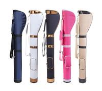 Borsa Da Viaggio For Mazze Golf, For Carrello, Tasche Multiple, Con Tracolla, Facile Trasportare For Poche E Campo Pratica(Black)