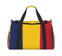 Borsa da viaggio funzionale con stampa bandiera del Ciad ampia borsa da viaggio pieghevole per weekender