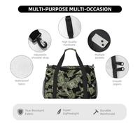 Borsa da viaggio funzionale con stampa del segno del dollaro borsa da viaggio spaziale ampia borsa da viaggio pieghevole per il weekend