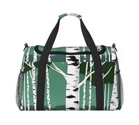 Borsa da viaggio funzionale con stampa di alberi di betulla ampia borsa da viaggio pieghevole per weekender