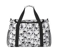 Borsa da viaggio funzionale con stampa di pinguini carini, borsa da viaggio spaziosa borsa da viaggio pieghevole per weekender