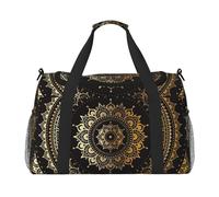 Borsa da viaggio funzionale con stampa mandala, ampia borsa da viaggio, pieghevole, per il fine settimana