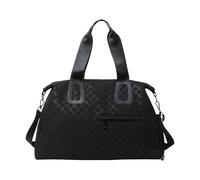 Borsa da viaggio funzionale con tracolla regolabile separazione da asciutto e bagnato per spostamenti quotidiani durante la notte e genitorialità, elegante borsa da palestra da donna, Nero