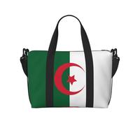 Borsa da viaggio impermeabile con bandiera dell'Algeria per palestra, sport, vacanze