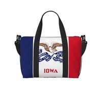 Borsa da viaggio impermeabile con bandiera dello Stato dell'Iowa, per palestra, sport, vacanze
