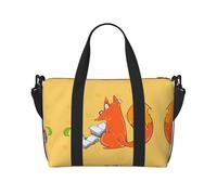 Borsa da viaggio impermeabile con semi di girasole e volpi per palestra, sport, vacanze