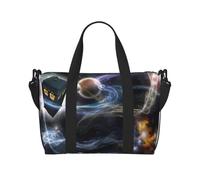 Borsa da viaggio impermeabile con stampa cielo stellato, borsone da viaggio per il weekend, per palestra durante la notte