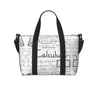 Borsa da viaggio impermeabile con stampa di matematica geometria g alcolo, borsone da viaggio per palestra durante la notte