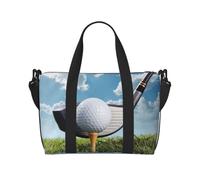 Borsa da viaggio impermeabile con stampa di mazze da golf, borsone da viaggio per la palestra durante la notte