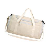 Borsa da viaggio impermeabile durante la notte fine settimana di trasporto borse rovinate per le donne ragazze sport borse da fitness borse regali viaggio zona viaggio Duffle, bianco, Mass Beauty
