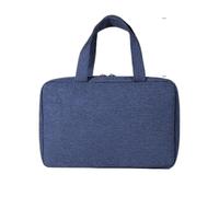 Borsa da viaggio impermeabile pieghevole separazione bagnata e asciutta borsa per cosmetici da uomo borsa per il trucco, blu navy, Taglia unica