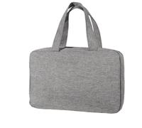 Borsa da viaggio impermeabile pieghevole separazione bagnata e asciutta borsa per cosmetici da uomo borsa per il trucco, grigio, Taglia unica