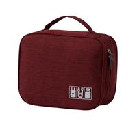 Borsa da viaggio in filo metallico con rivestimento a tenuta stagna, scomparti multipli, facile da trasportare in zaini, borse, organizzatori elettronici multistrato