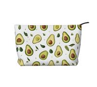 Borsa da viaggio in pelle di avocado con cerniera, borse per cosmetici per donne, piccola borsa per il trucco per borsa, borsa da viaggio portatile per cosmetici, borsa regalo per donne, ragazze e don