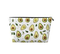Borsa da viaggio in pelle di avocado con cerniera, borse per cosmetici per donne, piccola borsa per il trucco per borsa, borsa da viaggio portatile per cosmetici, borsa regalo per donne, ragazze e don