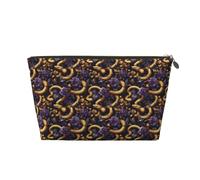 Borsa da viaggio in pelle stampata serpente oro viola rosa rosa per uomo e donna borsa portaoggetti per borsa con cerniera
