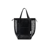 Borsa da viaggio in rete for cosmetici, organizer da viaggio, grande e portatile(Black-S)